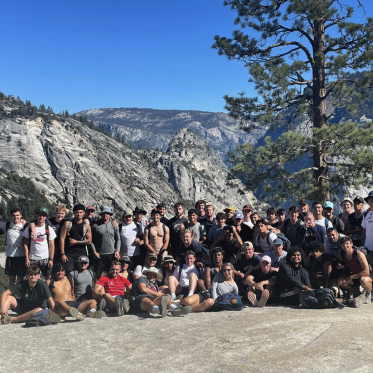 Rugby Team Photo in Yosemite